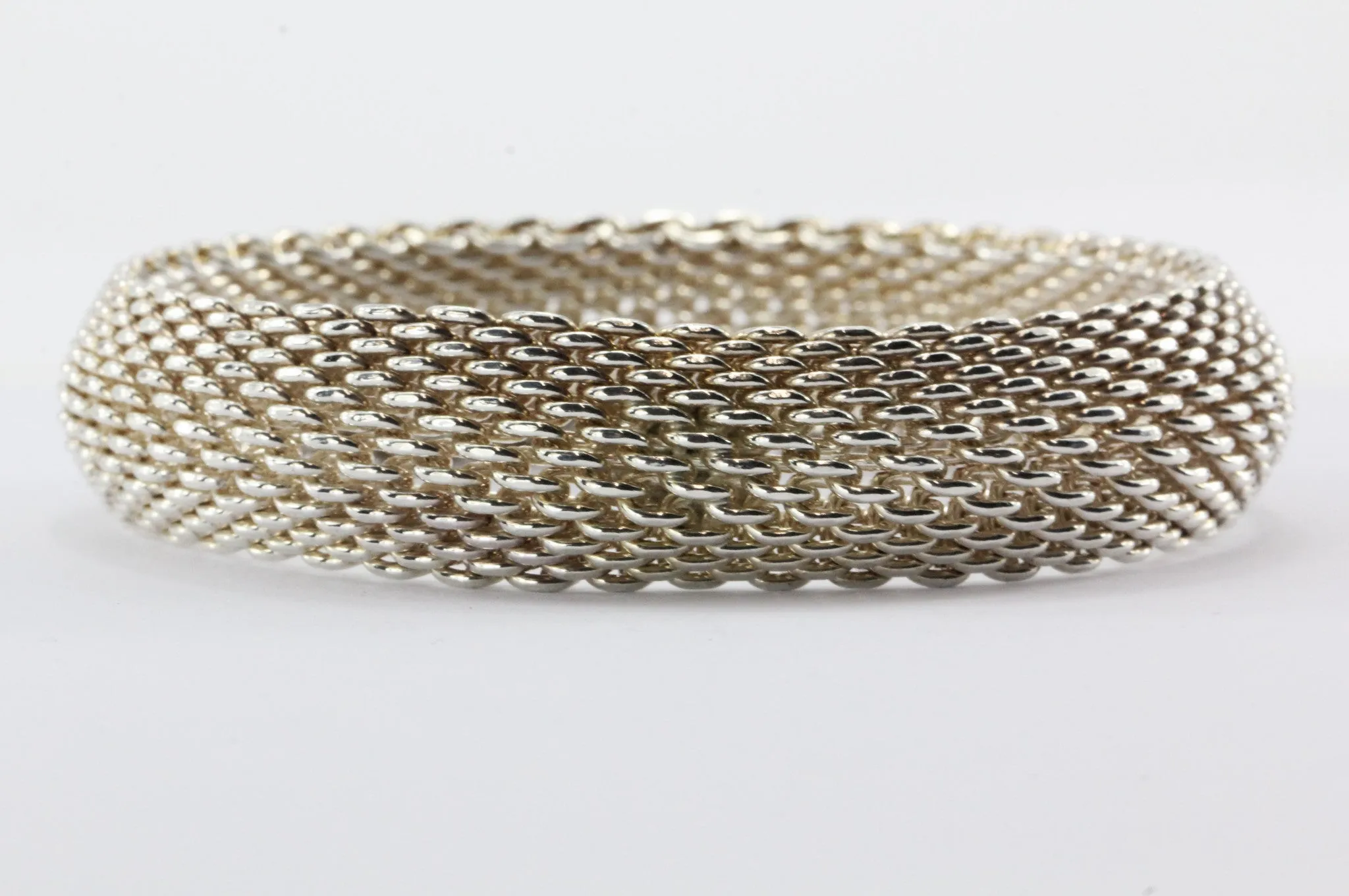 Tiffany & Co Sterling Silver Somerset Mesh Bracelet