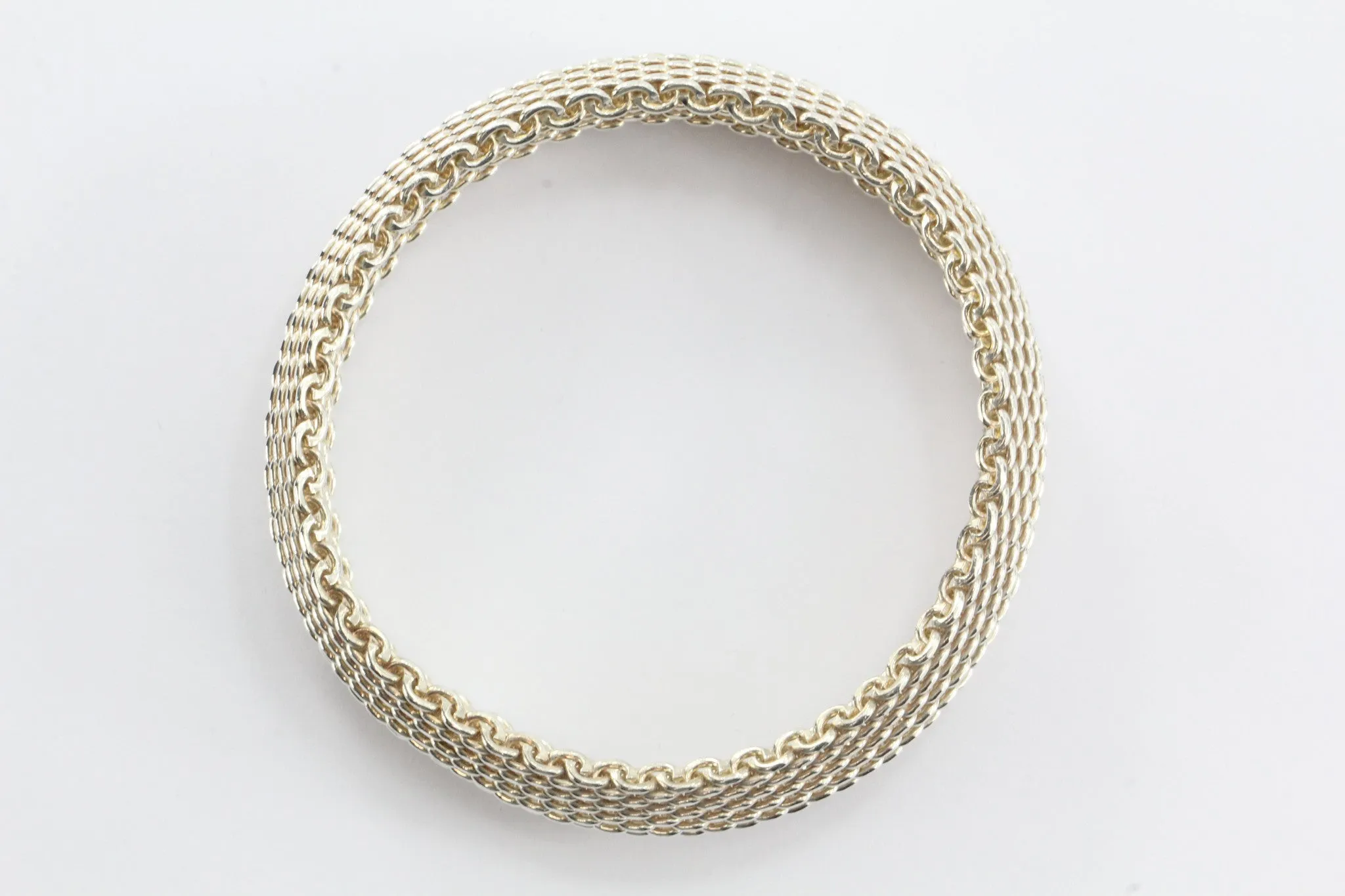 Tiffany & Co Sterling Silver Somerset Mesh Bracelet