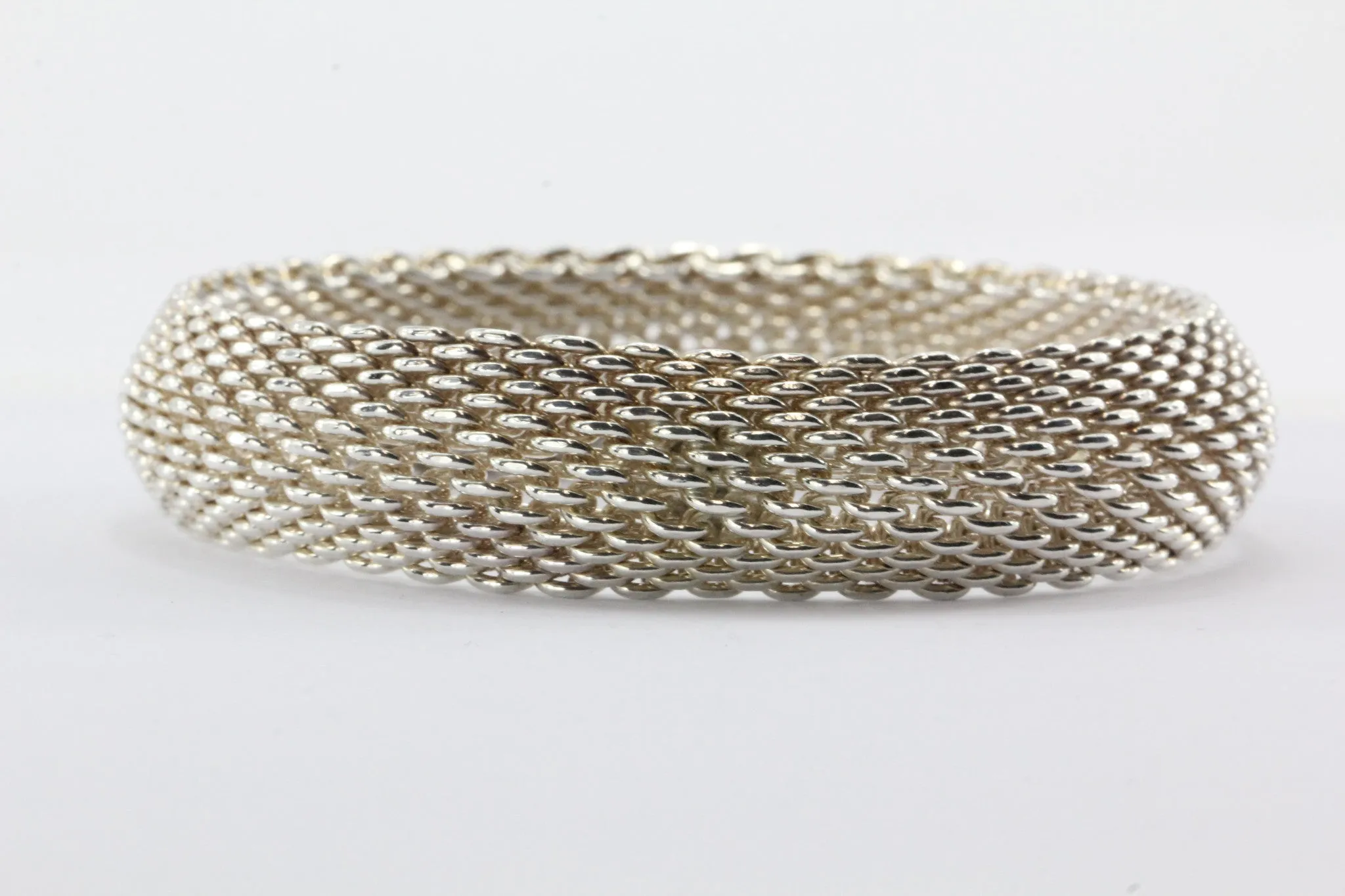 Tiffany & Co Sterling Silver Somerset Mesh Bracelet