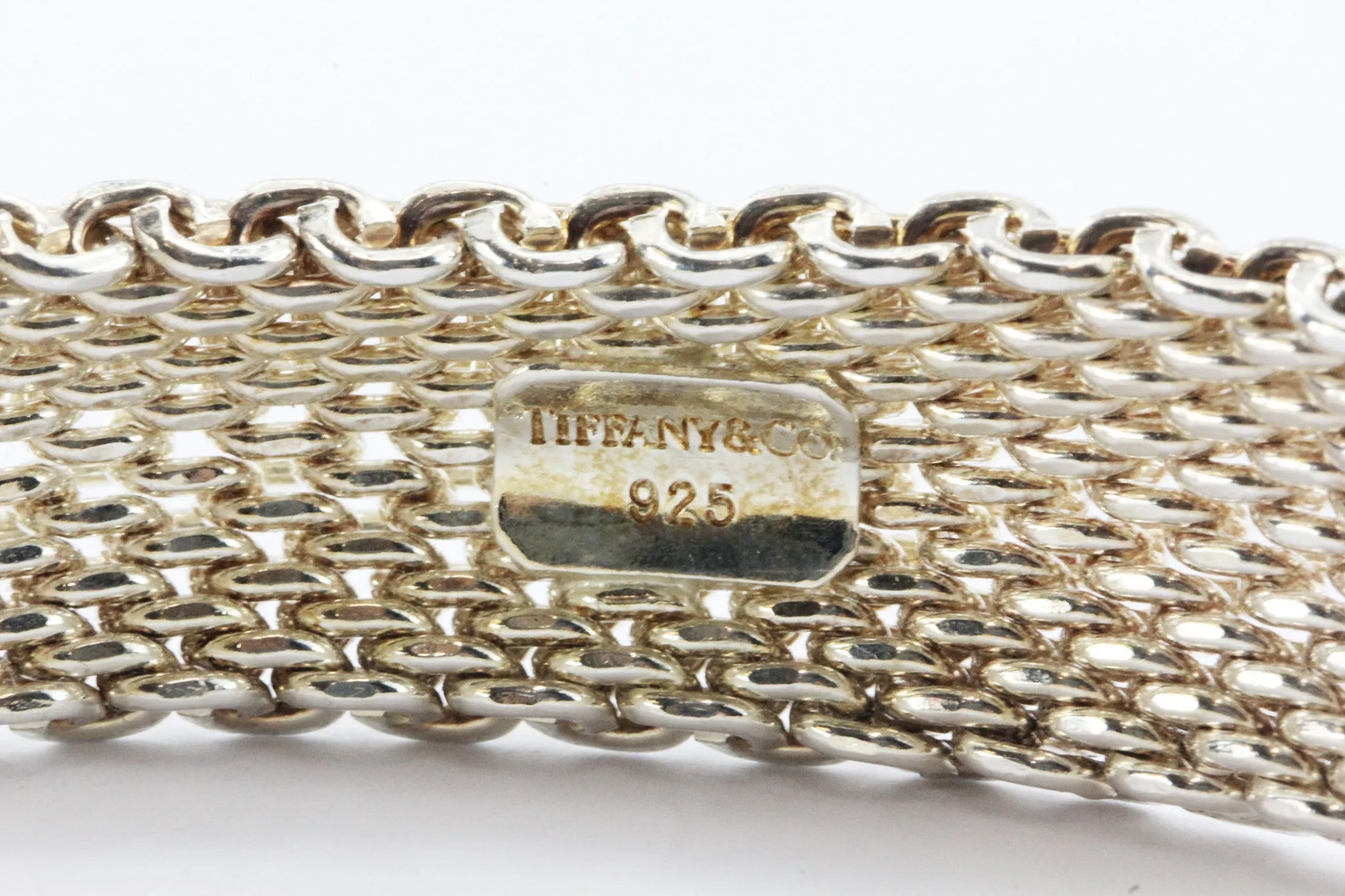 Tiffany & Co Sterling Silver Somerset Mesh Bracelet