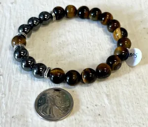 Tiger Eye / Hematite 10mm Bracelet