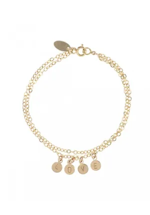 Tiny Coin Charm Bracelet