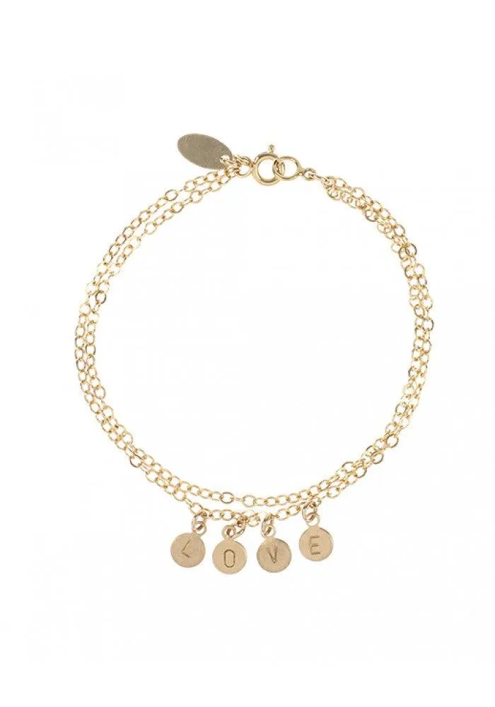 Tiny Coin Charm Bracelet