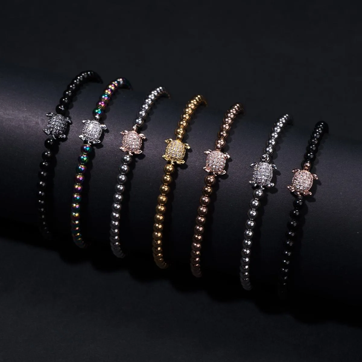 Tortuga | 18k Gold | Crystal Sea Turtle Bracelet