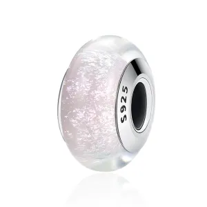 Transparent Pink Murano Bead Charm