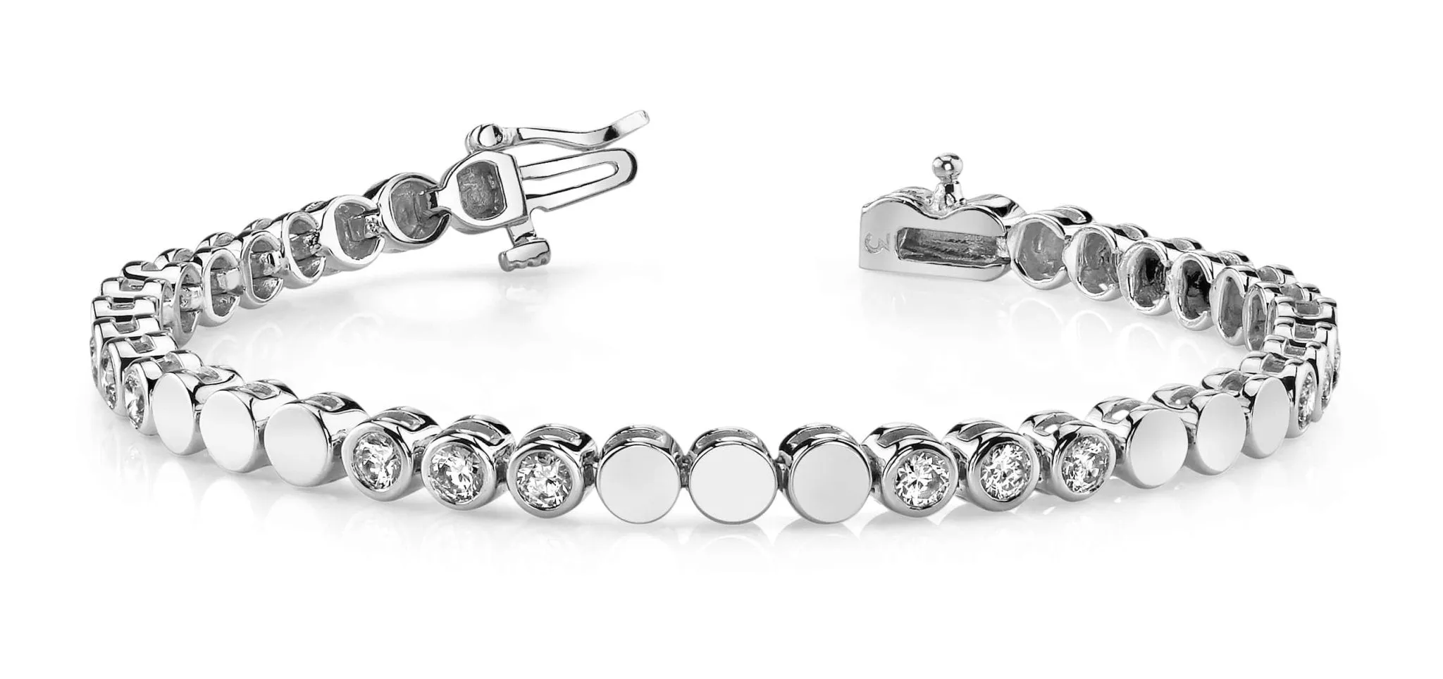 Triple Diamond Bracelet with 1.80 ct.(finished) 3.0mm