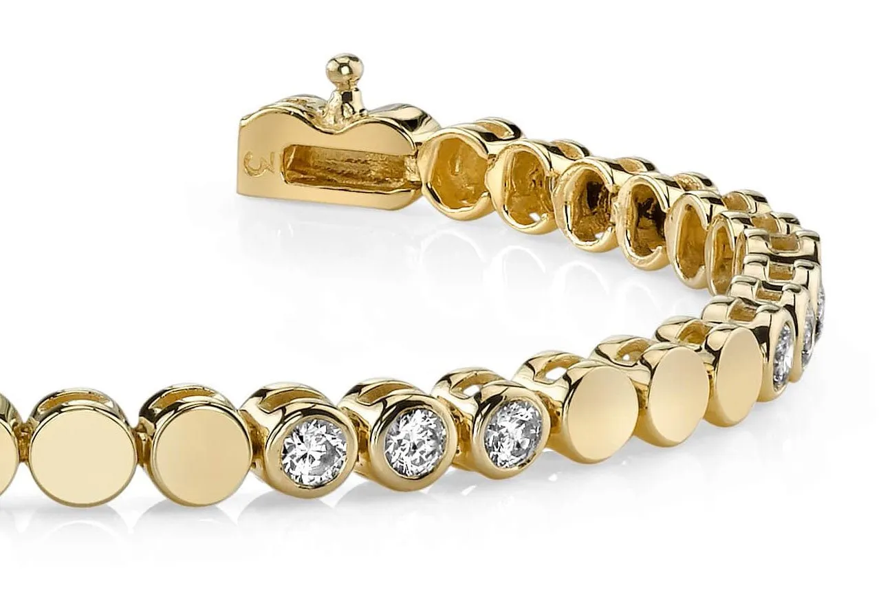 Triple Diamond Bracelet with 1.80 ct.(finished) 3.0mm