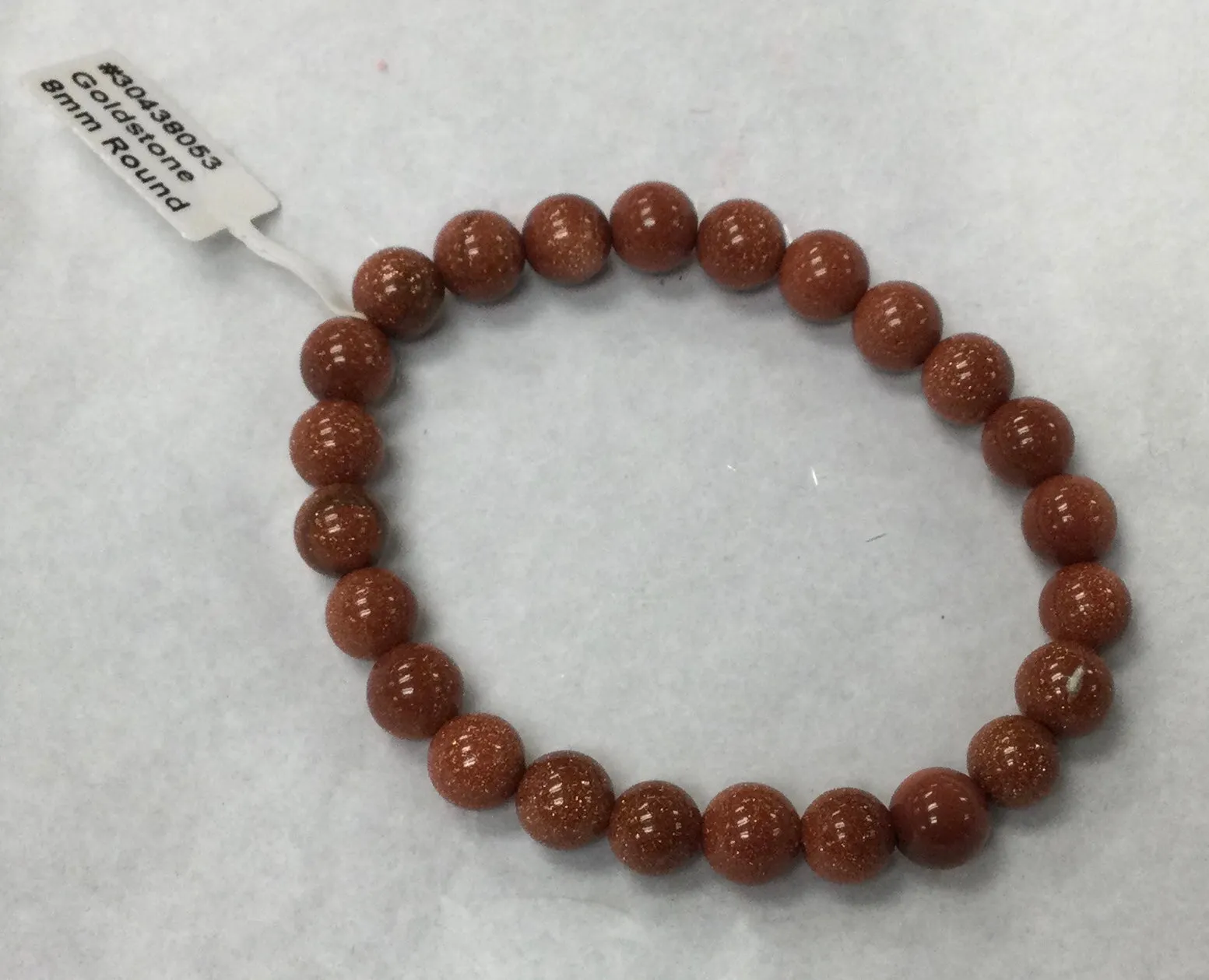 Tumbled Goldstone Bracelet 8mm