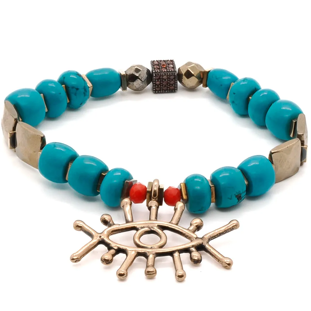 Turquoise Long Lash Bracelet