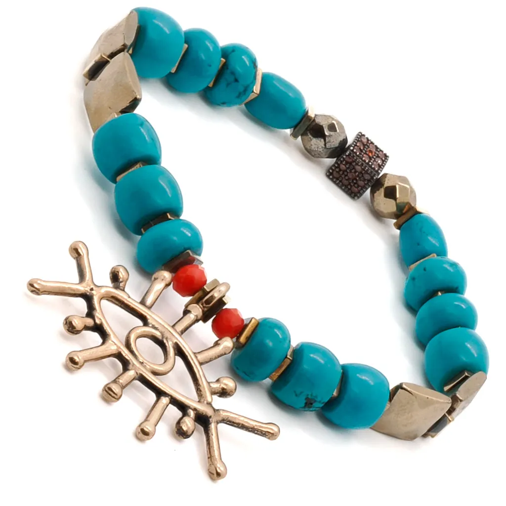 Turquoise Long Lash Bracelet