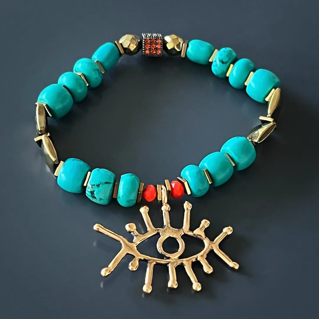 Turquoise Long Lash Bracelet