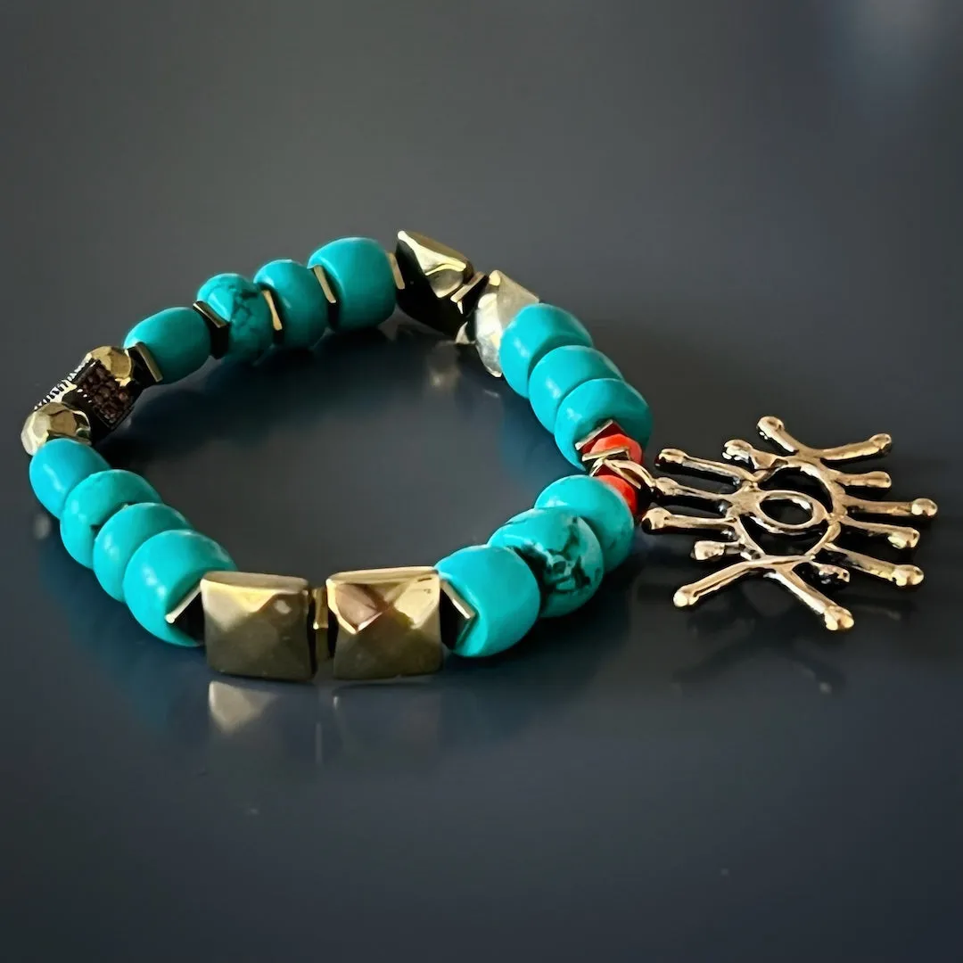 Turquoise Long Lash Bracelet