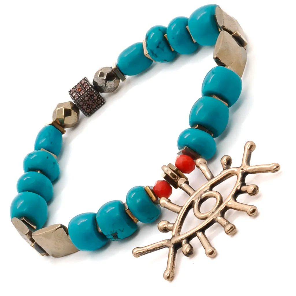 Turquoise Long Lash Bracelet