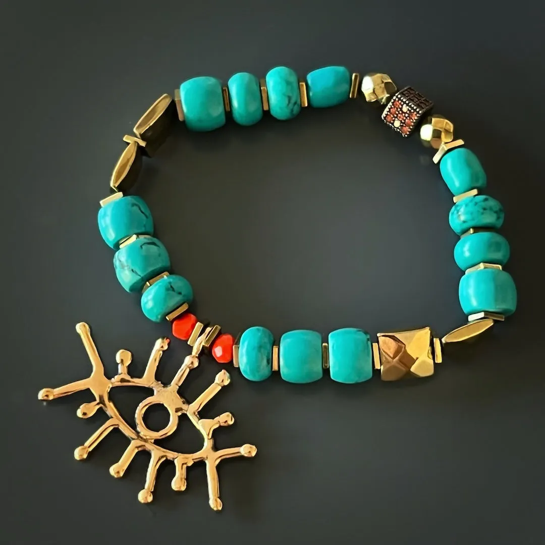 Turquoise Long Lash Bracelet