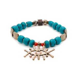 Turquoise Long Lash Bracelet