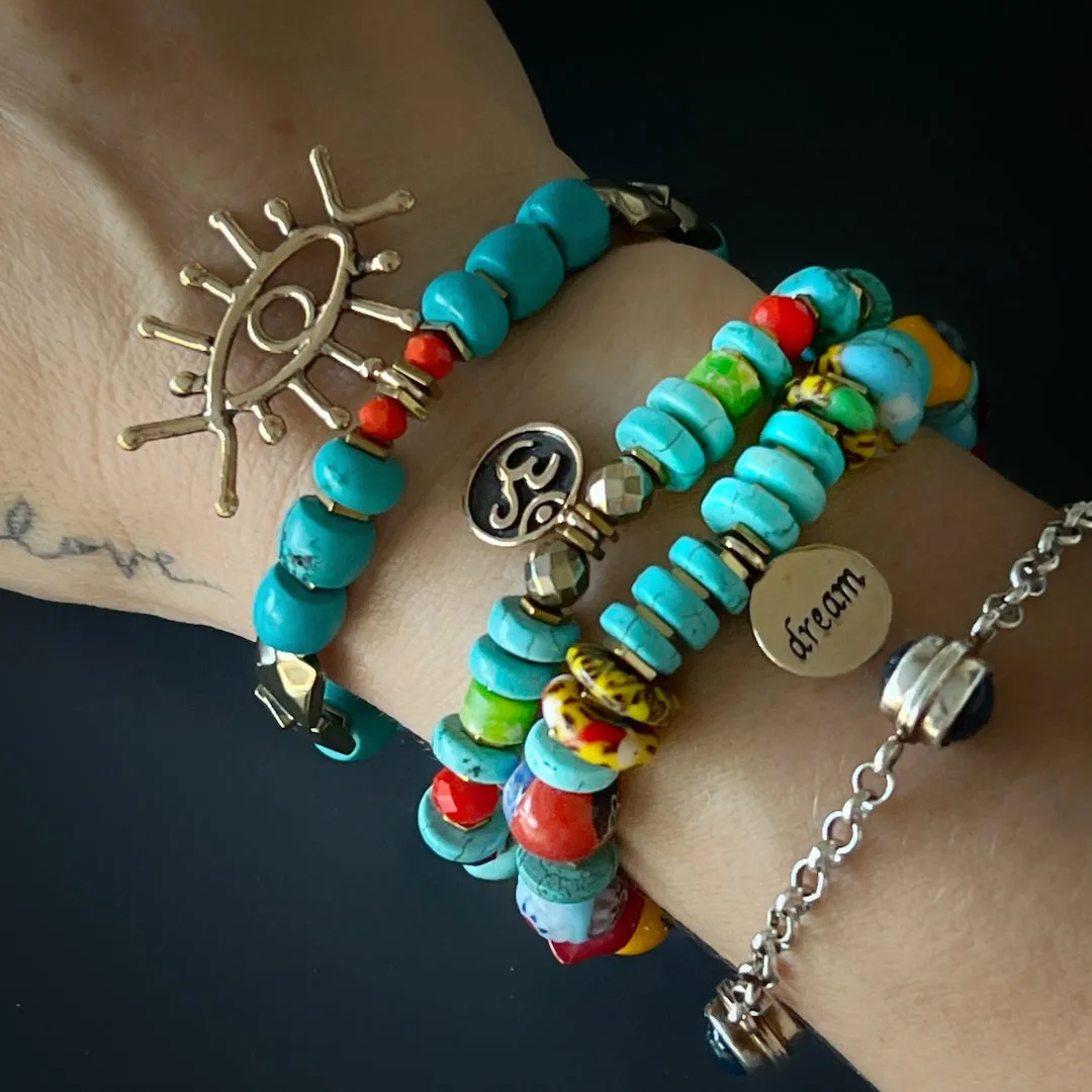Turquoise Long Lash Bracelet