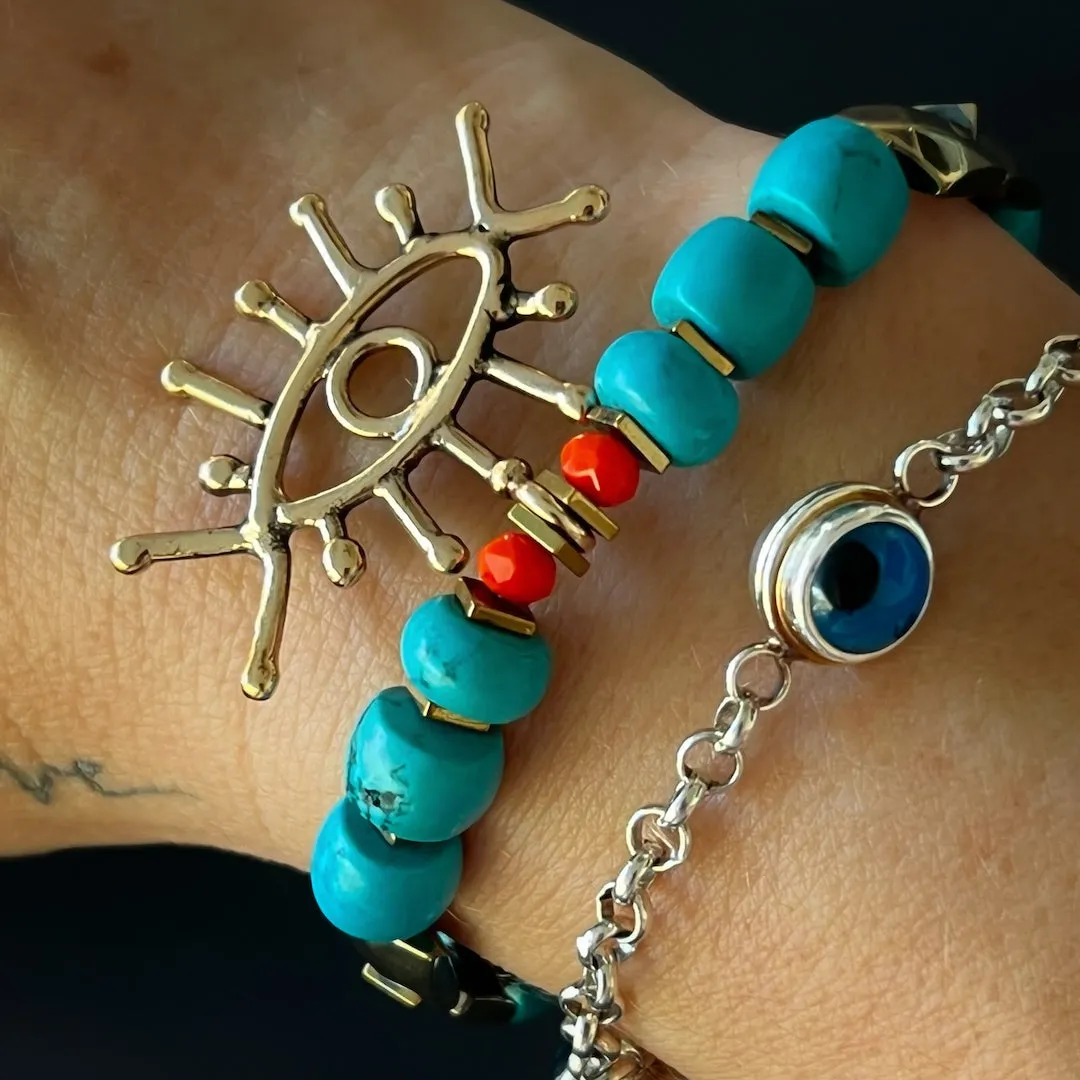 Turquoise Long Lash Bracelet