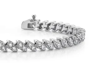 Two Peas In A Pod Diamond Bracelet with 2.00 ct.(finished) 1.75mm