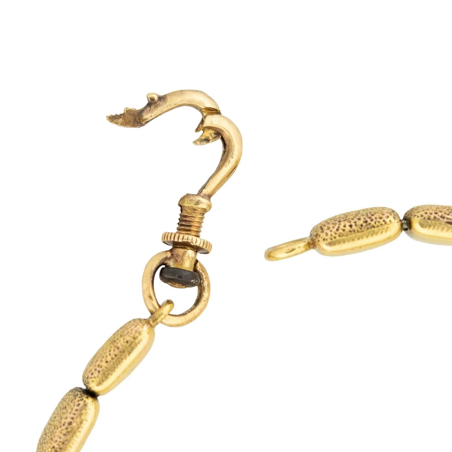 Victorian 15K Diamond Button Stretch Bracelet