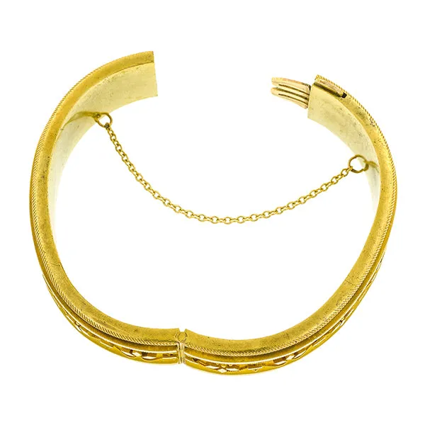 Victorian Etruscan Revival Bangle Bracelet