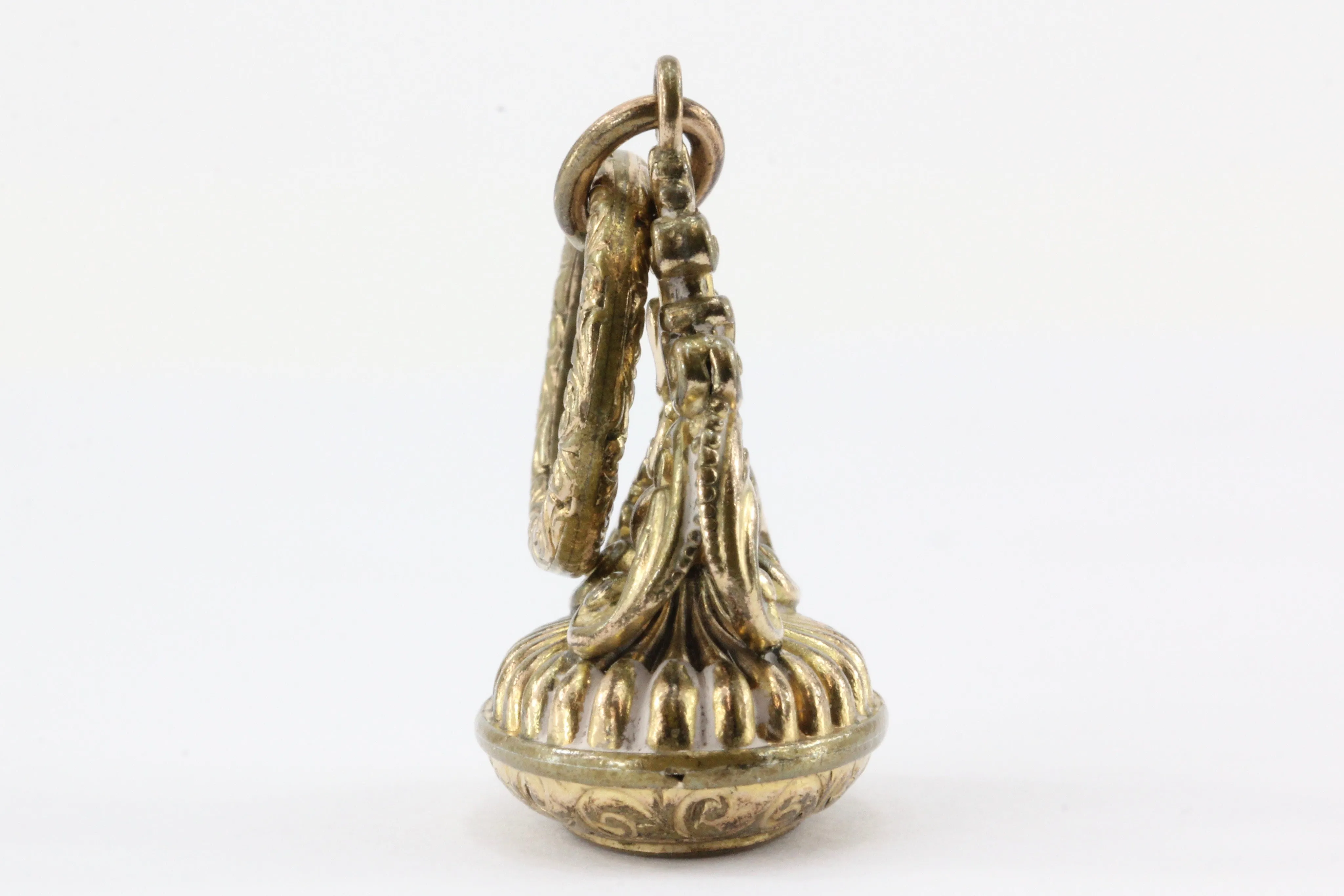 Victorian Gold Filled Signet Watch Fob Tassie Pendant Charm c. 1890