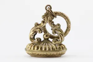 Victorian Gold Filled Signet Watch Fob Tassie Pendant Charm c. 1890
