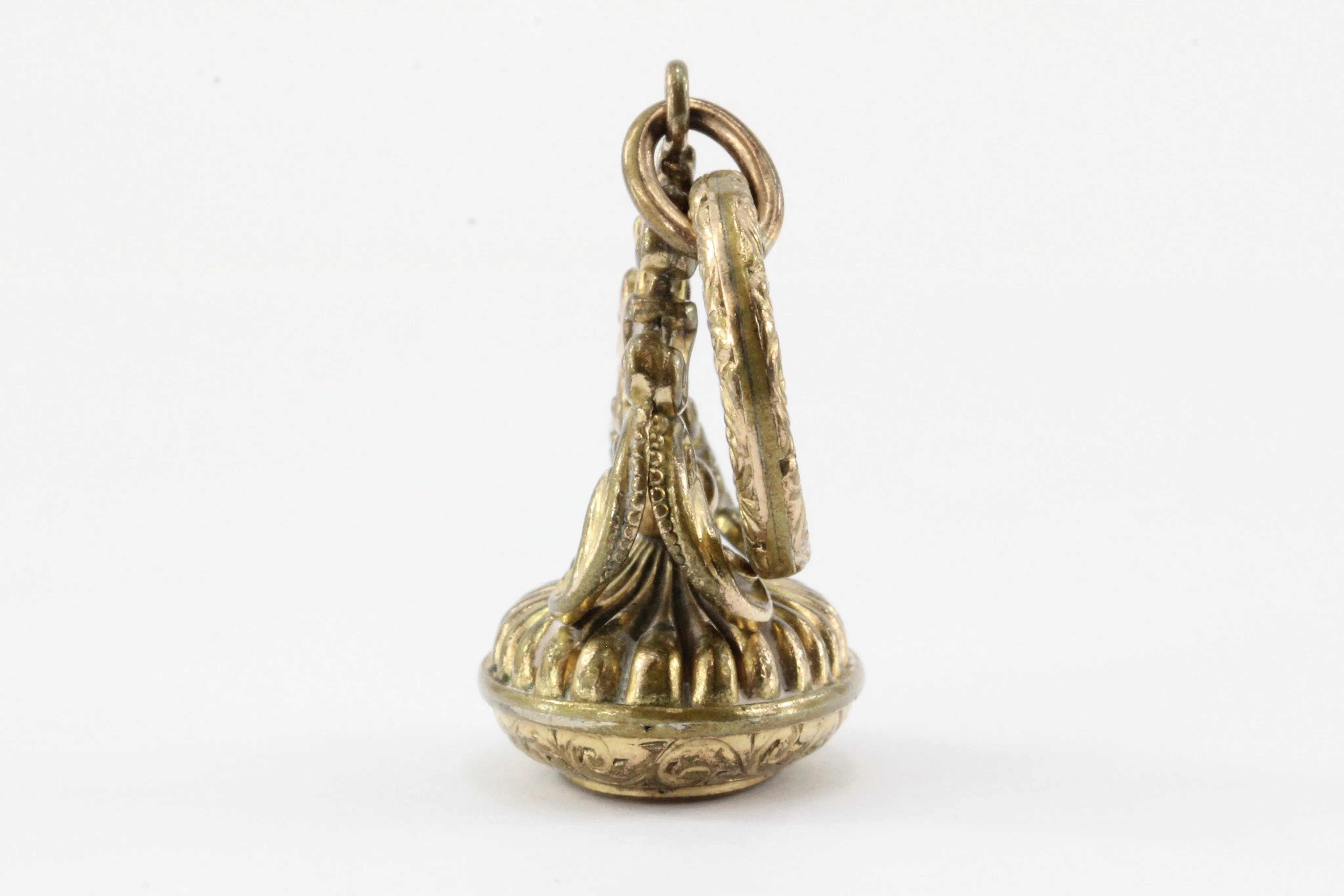 Victorian Gold Filled Signet Watch Fob Tassie Pendant Charm c. 1890