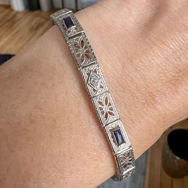 Vintage Filigree Diamond Bracelet