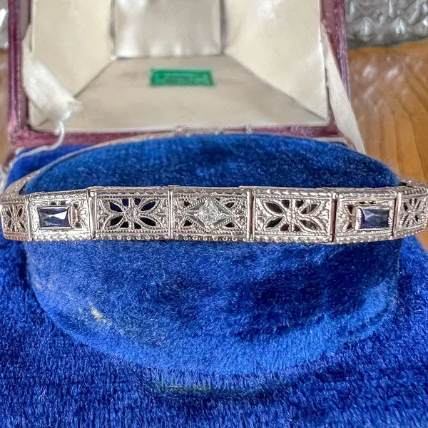 Vintage Filigree Diamond Bracelet