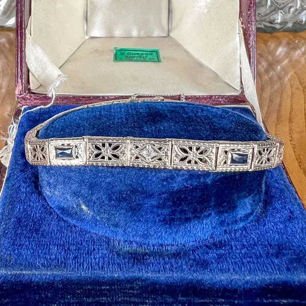Vintage Filigree Diamond Bracelet