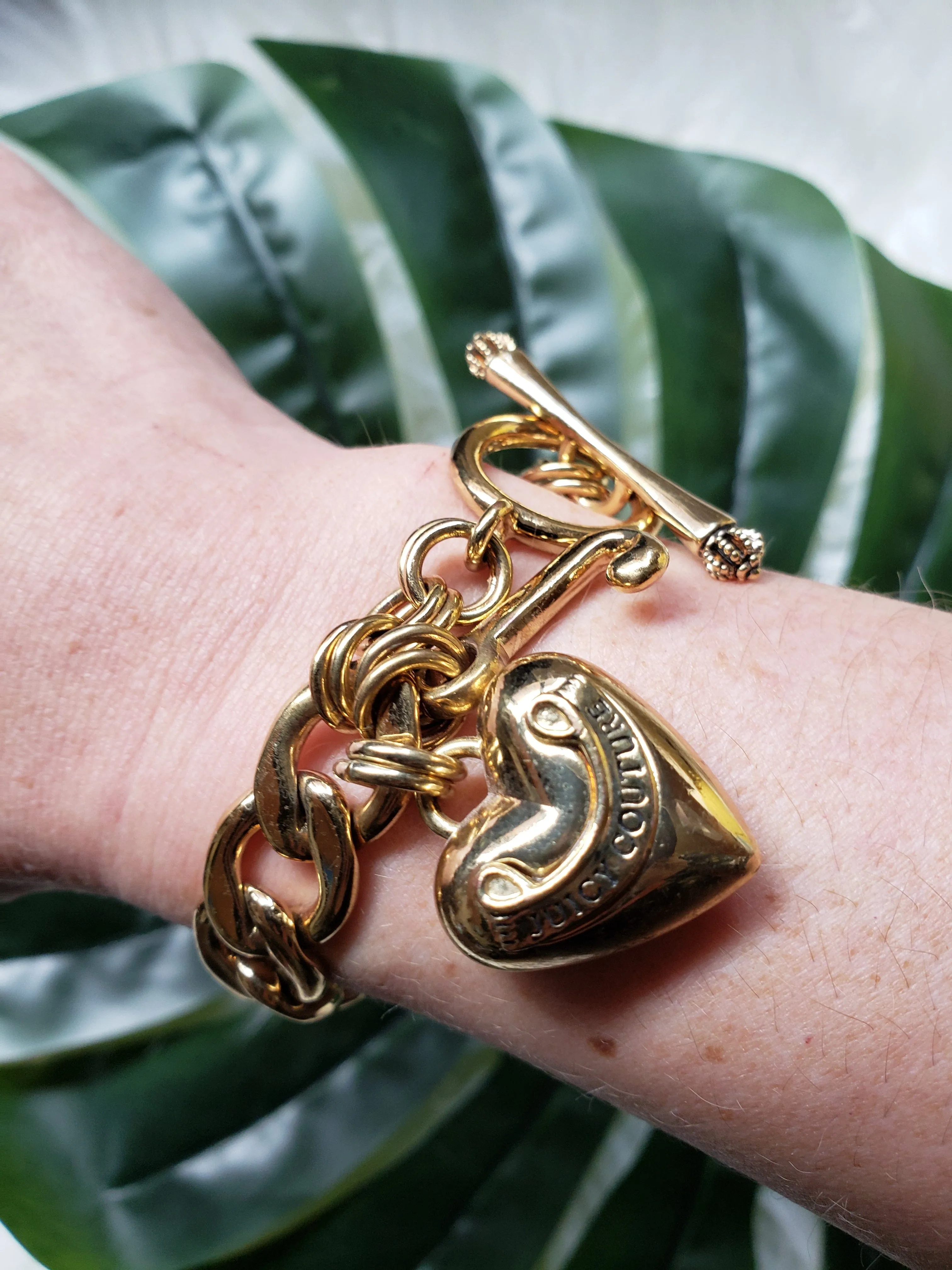 Vintage - Gold Charm Chain Bracelet