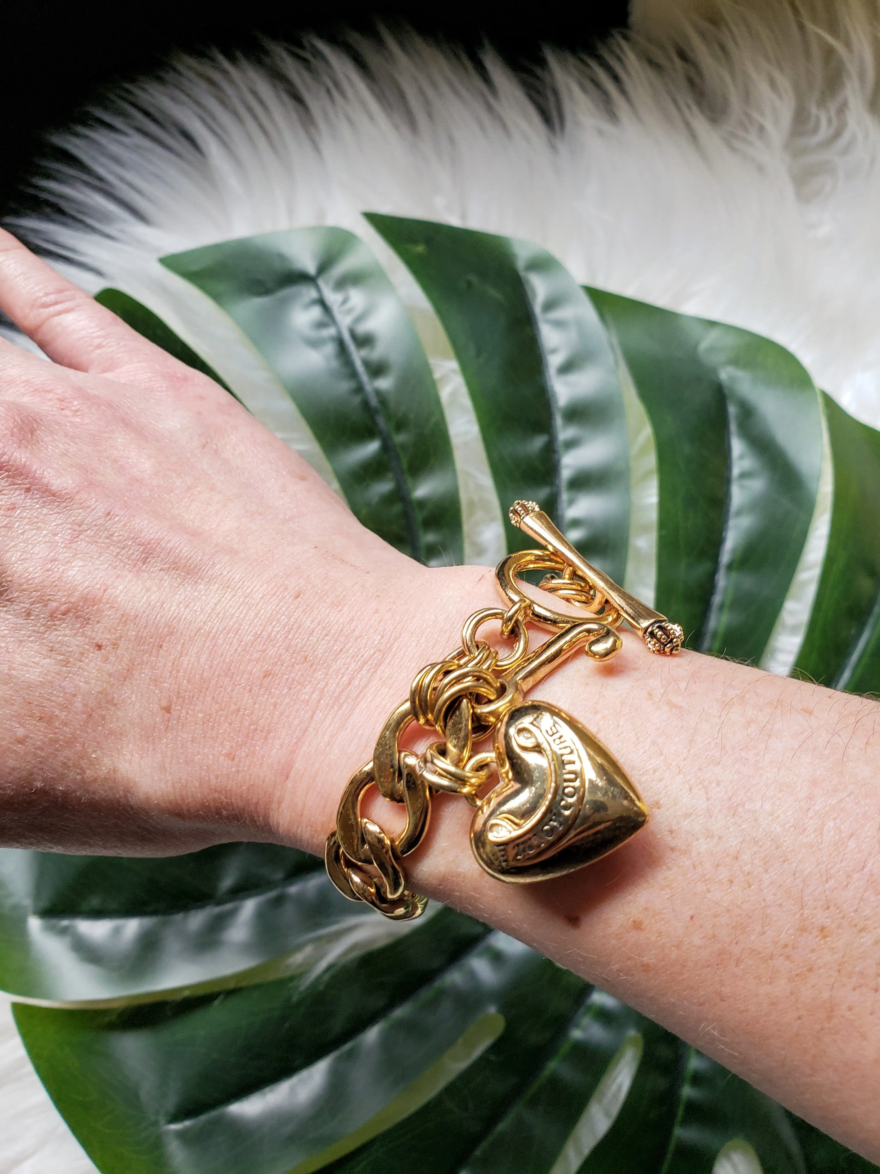 Vintage - Gold Charm Chain Bracelet