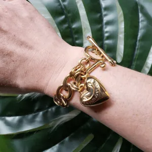 Vintage - Gold Charm Chain Bracelet