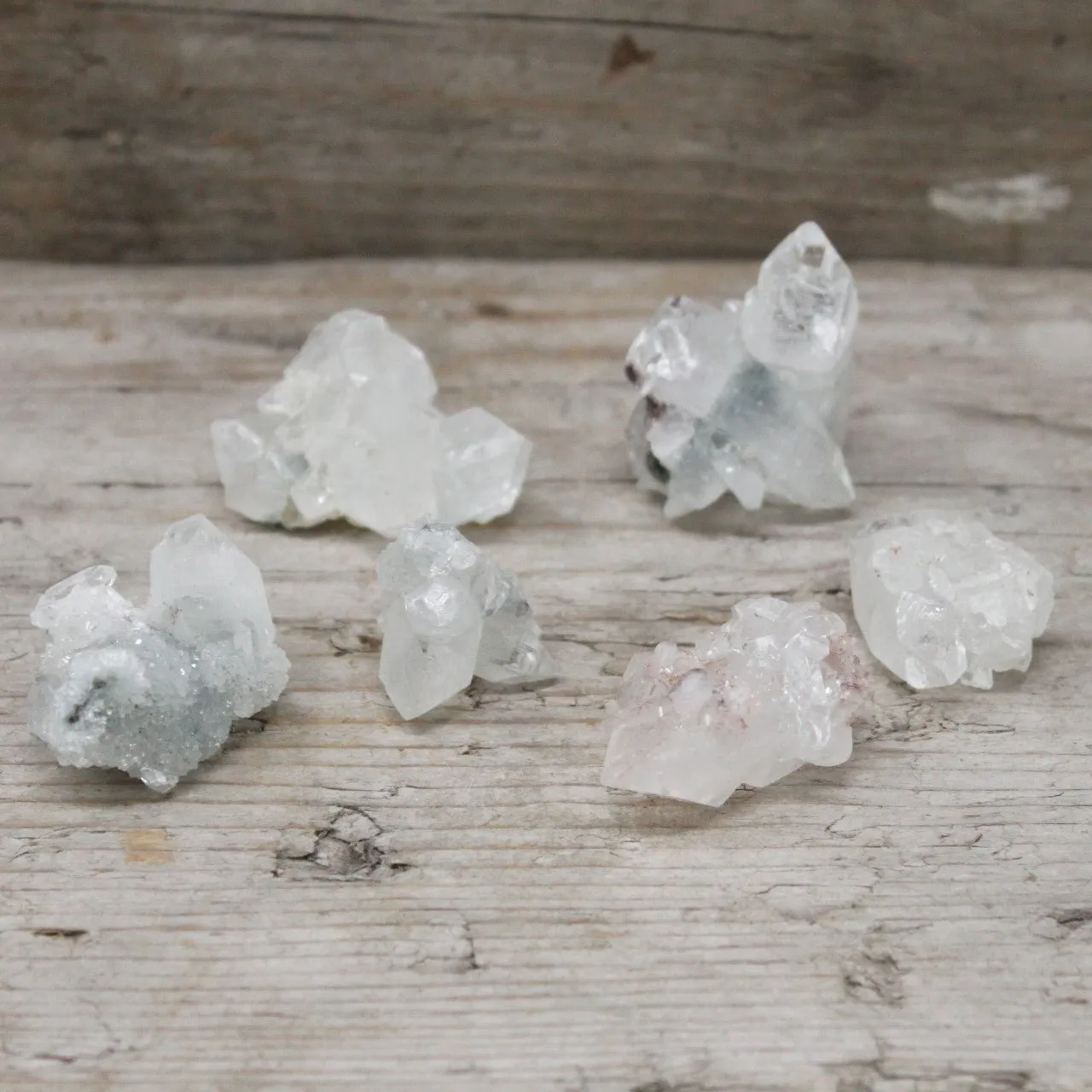White Apophyllite Clusters Gemstones Crystal 20-30mm