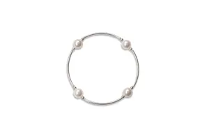 White Pearl Blessing Bracelet 8mm