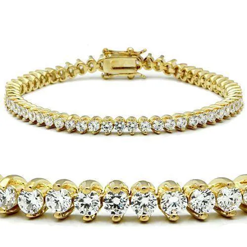 Women's Bracelets 47104 - Gold Brass Bracelet with AAA