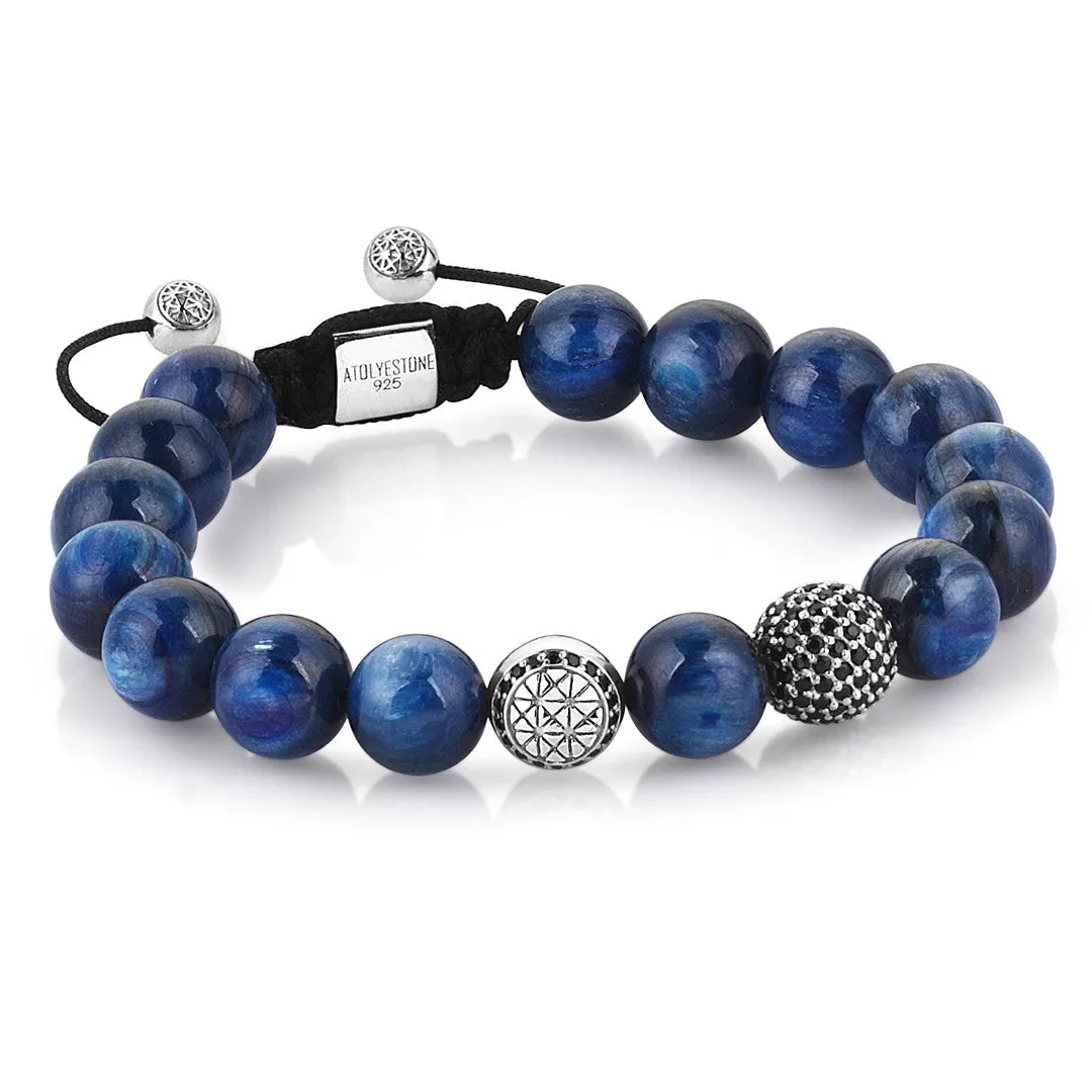 Women's Exclusive Signature Beaded Macrame Bracelet - Silver
