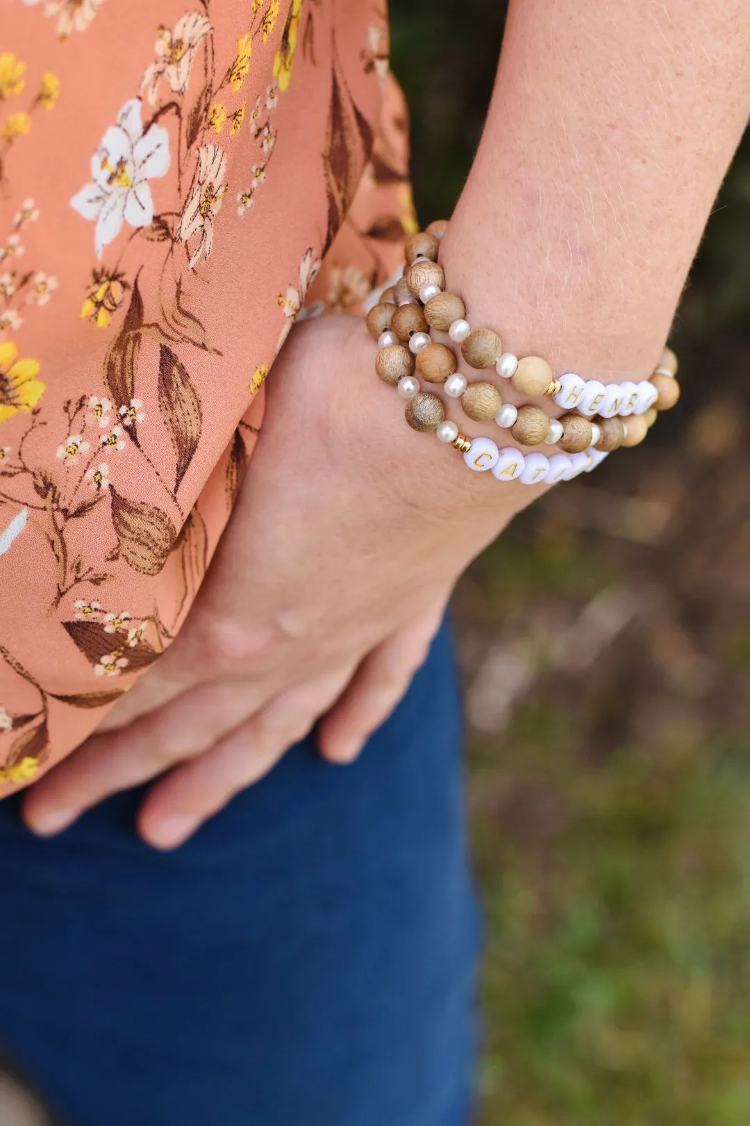 Your Journey Stacking Bracelets - With Letters